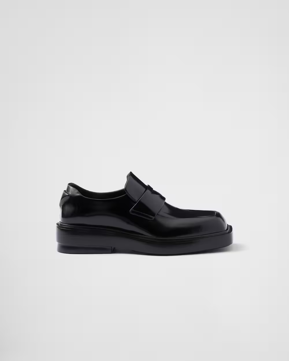 Brushed leather loafers